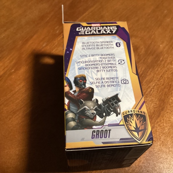 Marvel Guardians of the Galaxy Bluetooth Speaker Bitty Boomers New In Box Groot - Picture 8 of 8